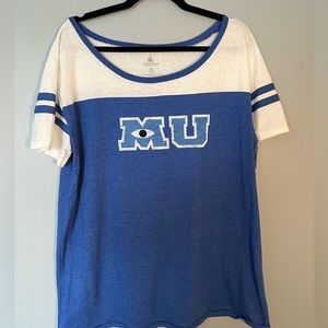Disney Park Monsters University Woman’s shortsleeved t shirt.  New with tags.